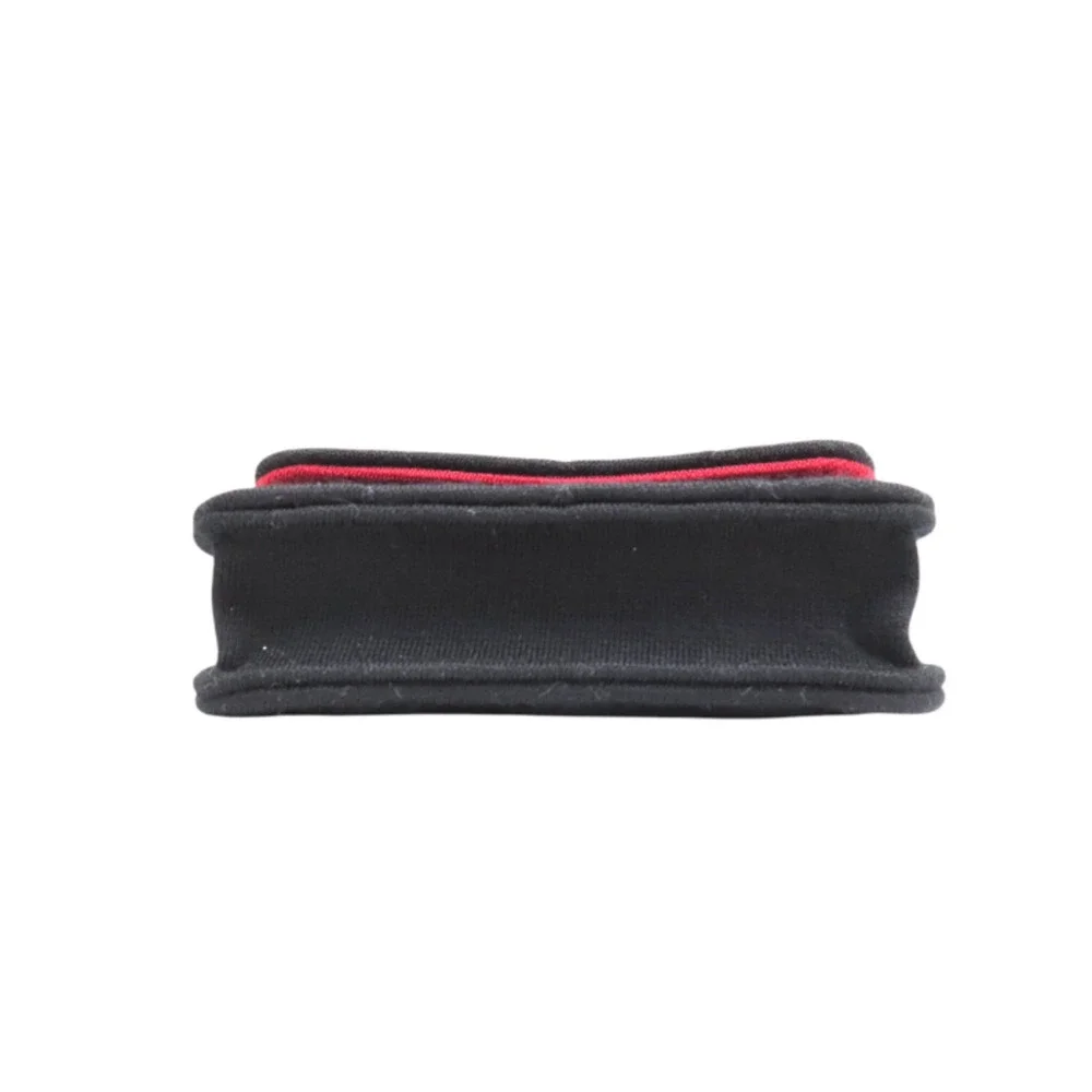 6642 - Chanel Matelasse Coco Mark Mini Bag Quilted Fabric Black